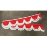 Frange Alcantara Rouge Fils Blanc Frange Alcantara Rouge Fils Blanc