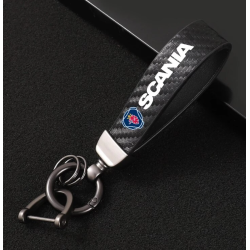 PORTE CLÉ SCANIA CUIR