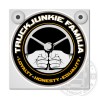 TRUCKJUNKIE FAMILIA - ENSEIGNE LUMINEUSES ALCANTARA NOIR ECLAIRAGE BLANC CHAUD