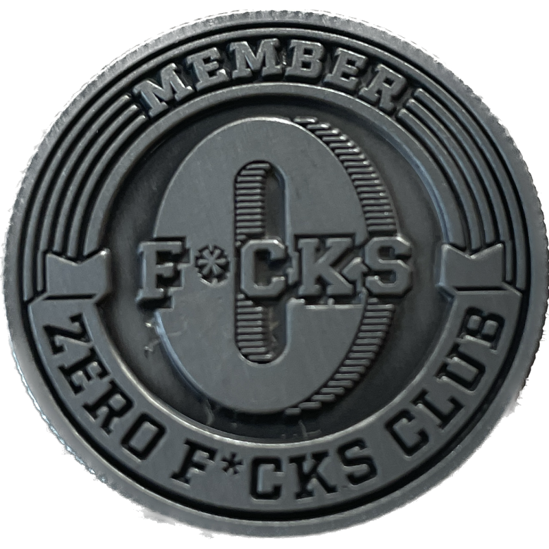 PINS MEMBER ZERO FUCKS CLUB - N°86