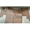 Tapis et Couvre Moteur Gaufré Marron pour Renault T plancher plat