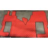 Tapis et Couvre Moteur Gaufré Rouge pour Mercedes MP4 passager pneumatique