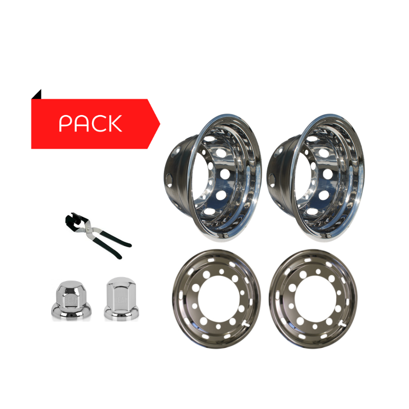 Pack Enjoliveurs Déport + Enjoliveurs US Arrière + Cache-Ecrou + Pince