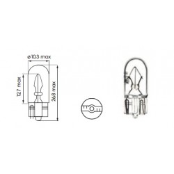 Lot Ampoules 24V T10 W5W