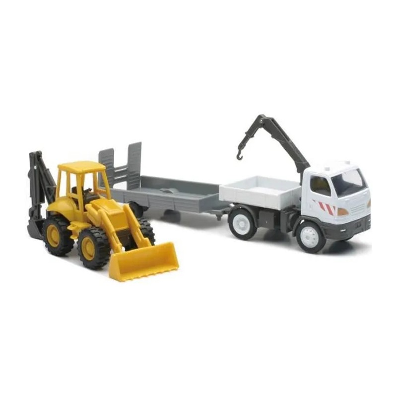 ENGINS TP TRACTOPELLE + CAMION 1/43"