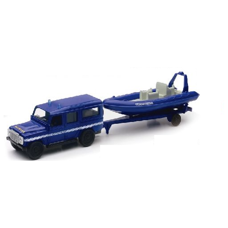 VEHICULE AVEC REMORQUE "UNIT FRANCE" GENDARMERIE