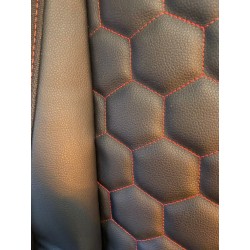 Housses Scania NG 2 Pneumatiques - Gamme NEW Premium noir/rouge