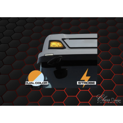 STROBE | LUMIÈRE DE FEU DE POSITION À LED ORANGE/BLANCHE - ADAPTÉ POUR SCANIA +2016