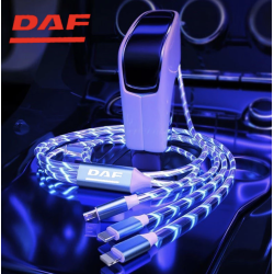 Câble de recharge rapide 3 en 1 Micro USB type-c