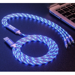 Câble de recharge rapide 3 en 1 Micro USB type-c