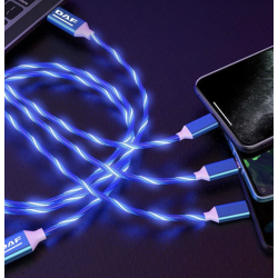 Câble de recharge rapide 3 en 1 Micro USB type-c