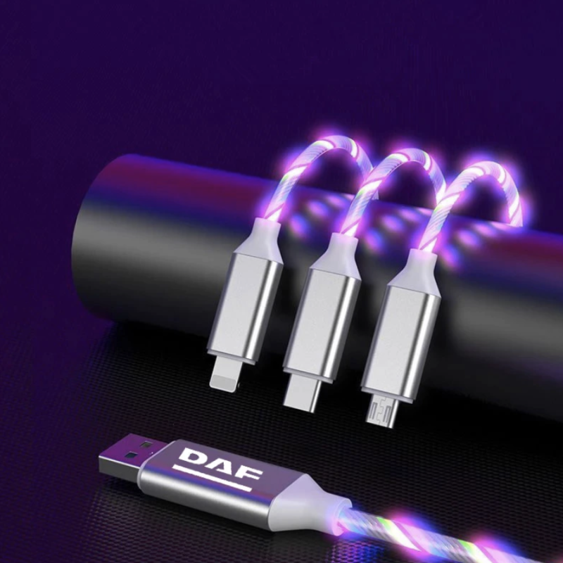 Câble de recharge rapide 3 en 1 Micro USB type-c