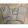Tapis et Couvre Moteur DAF XF 2022 Lisse Gris Contours Noirs