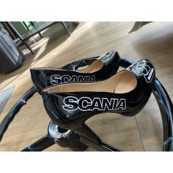 Escarpins Scania V8 noir/blanc T.40