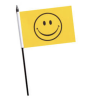 MINI DRAPEAU SMILEY - 15X10cm