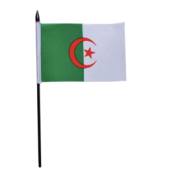 MINI DRAPEAU ALGÉRIE - 15X10cm