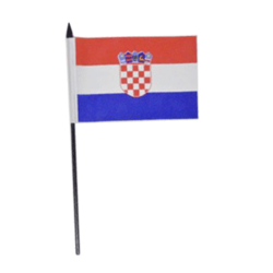 MINI DRAPEAU CROATIE - 15X10cm