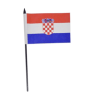 MINI DRAPEAU CROATIE - 15X10cm