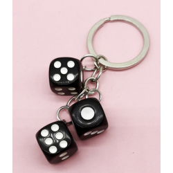 PORTE CLÉ DÉS NOIR