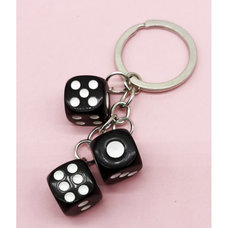 PORTE CLÉ DÉS NOIR