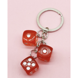 PORTE CLÉ DÉS ROUGE