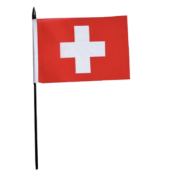 MINI DRAPEAU SUISSE - 15X10cm