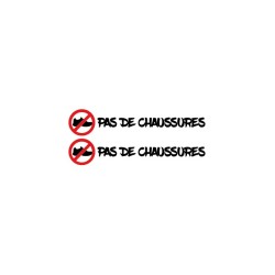 STICKERS PAS DE CHAUSSURES NUMÉRO 5