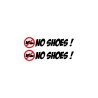 STICKERS NO SHOES NUMÉRO 8