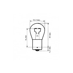 Ampoule P21W 24V