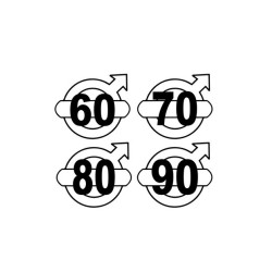 STICKERS DIAGRAMMES DE VITESSE VOLVO NUMÉRO 36