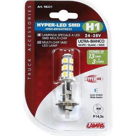 Ampoule H1 led 24-28V blanc Ampoule H1 led 24-28V blanc