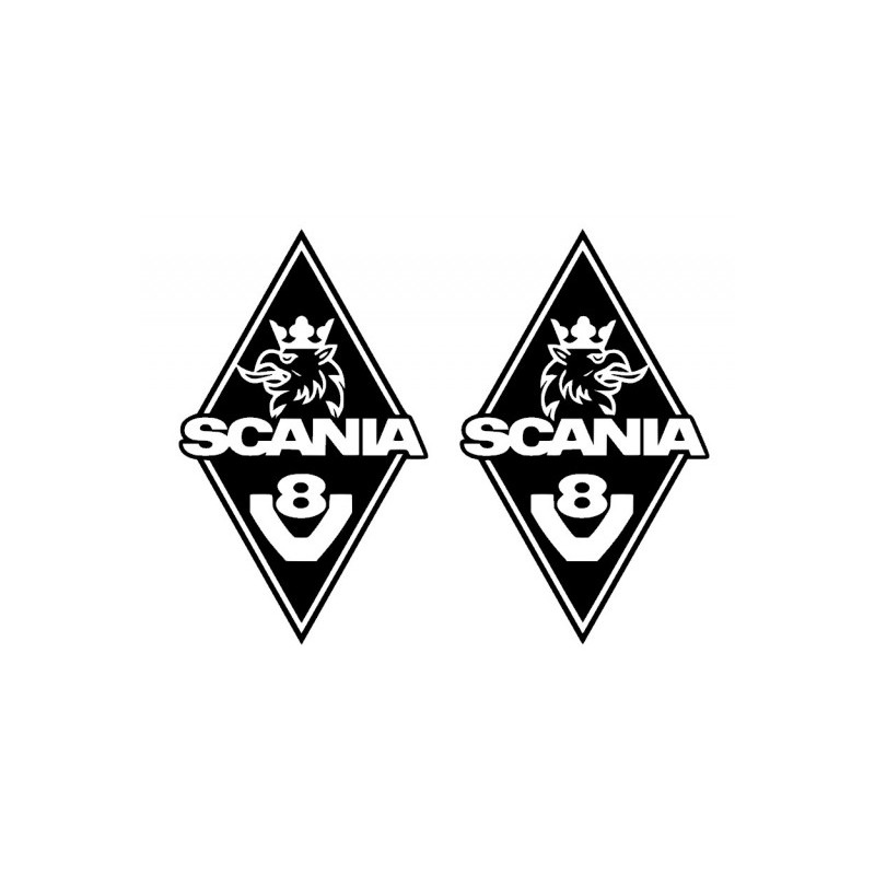 STICKERS LOSANGE SCANIA NUMÉRO 48