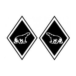 STICKERS LOSANGE POLAR NUMÉRO 58