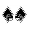 STICKERS LOSANGE IVECO NUMÉRO 68