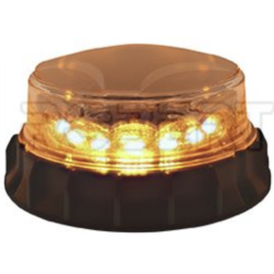 Gyrophare orange cabochon translucide multi-effets Slim Heavy-Duty à Leds