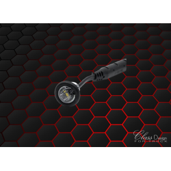 FEU ENCASTRÉ ROND Ø 28MM - VERRE TEINTÉ / BLANC