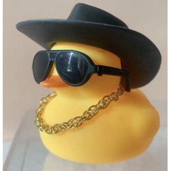 CANARD JAUNE COWBOY NOIR