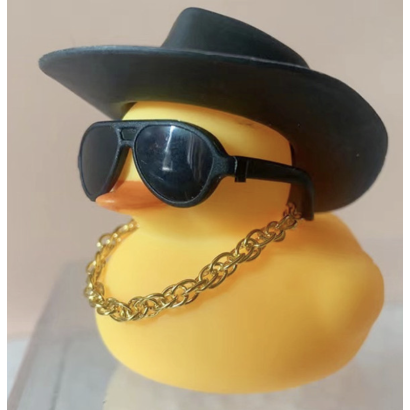 CANARD JAUNE COWBOY NOIR