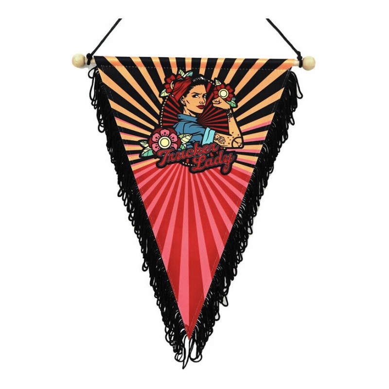 FANION - TRUCKER LADY - 20 X 30 CM
