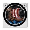 BATEAU VIKING - ENSEIGNE LUMINEUSES ALCANTARA NOIR ECLAIRAGE BLANC CHAUD