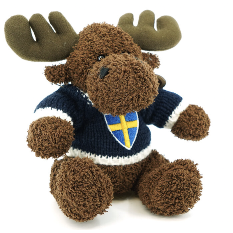 PELUCHE ÉLAN SUÈDE 13CM