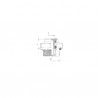 Raccord bouteille d'air M22