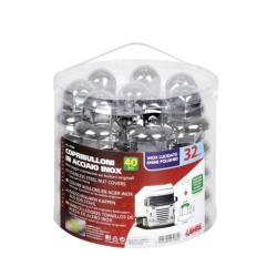 CACHE ECROU 32MM ACIER X40 TETE RONDE