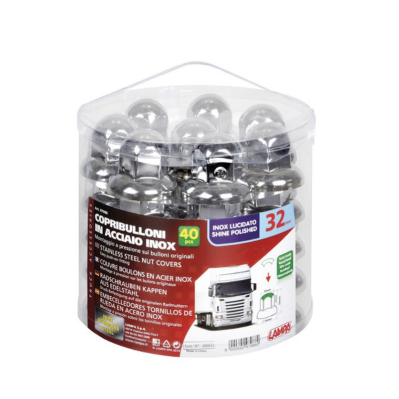 CACHE ECROU 32MM ACIER X40 TETE RONDE CACHE ECROU 32MM ACIER X40 TETE RONDE