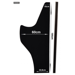 TABLETTE LONGUE DAF XF APRES 2022 DAF XG SIMILI ROUGE