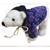 Ours Polaire Avec Manteau en Danois Violet