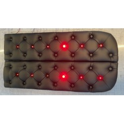 Pare Soleil capitonnés Scania NG R/S - capitonnés noir boutons noirs