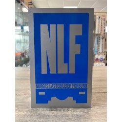 PLAQUE NLF BLEU - 12,5x20cm