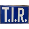 PLAQUE T.I.R - bleu/blanc - 20x12,5cm