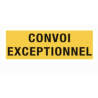 PLAQUE CONVOI EXCEPTIONNEL - ALUMINIUM HOMOLOGUÉ - 120x40cm